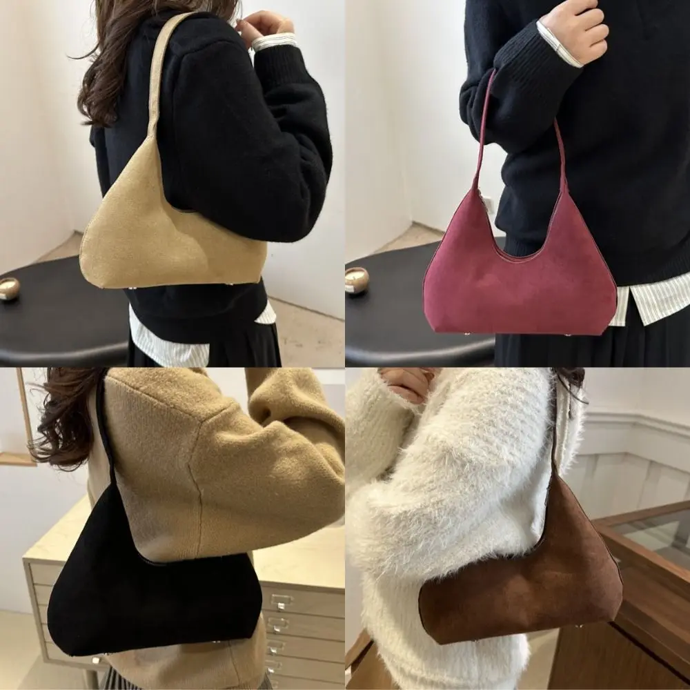 

Trendy French Frosted Armpit Bag Polyester Niche Design Shoulder Bag Personalized Handbag Women