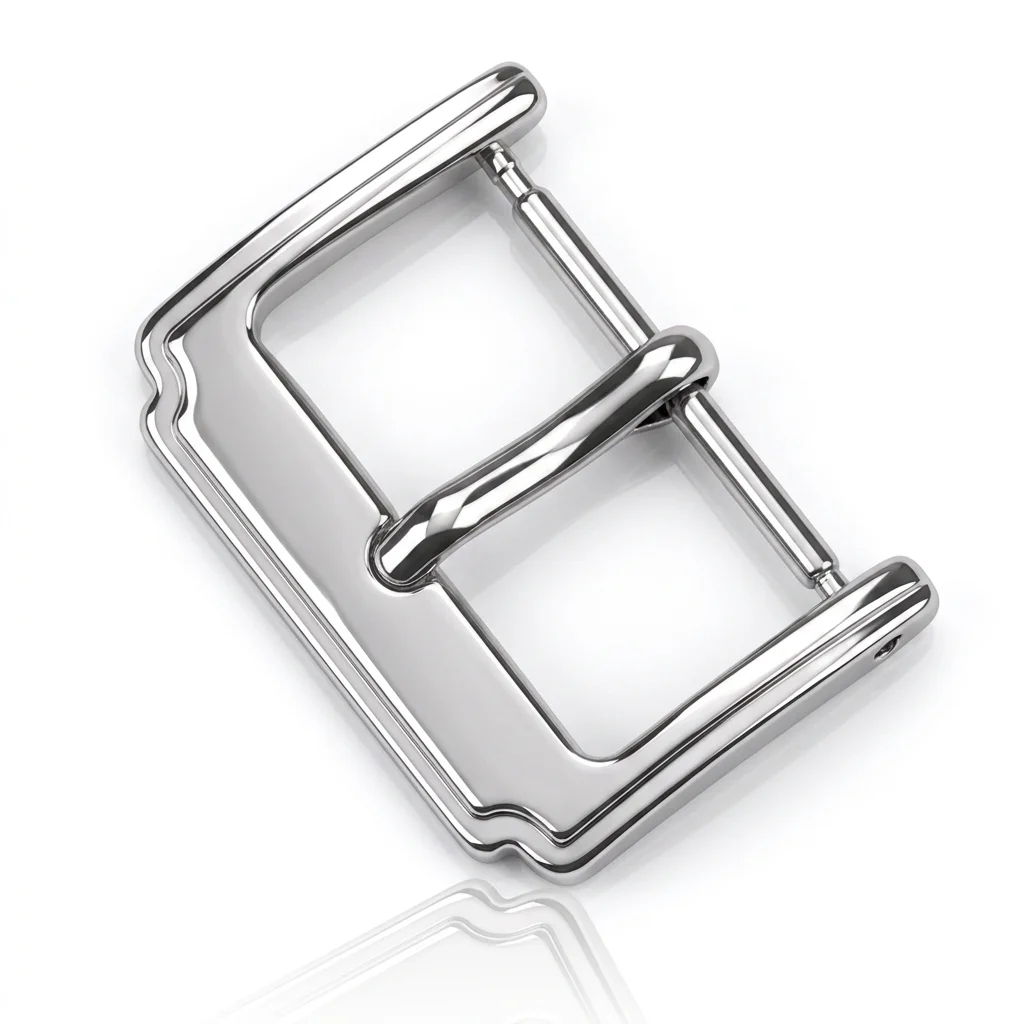 Polished Watch Buckle 16mm 18mm 20mm 22mm Solid Stainless Steel Pin Clasp for Leather Strap Elegant Replacement Parts