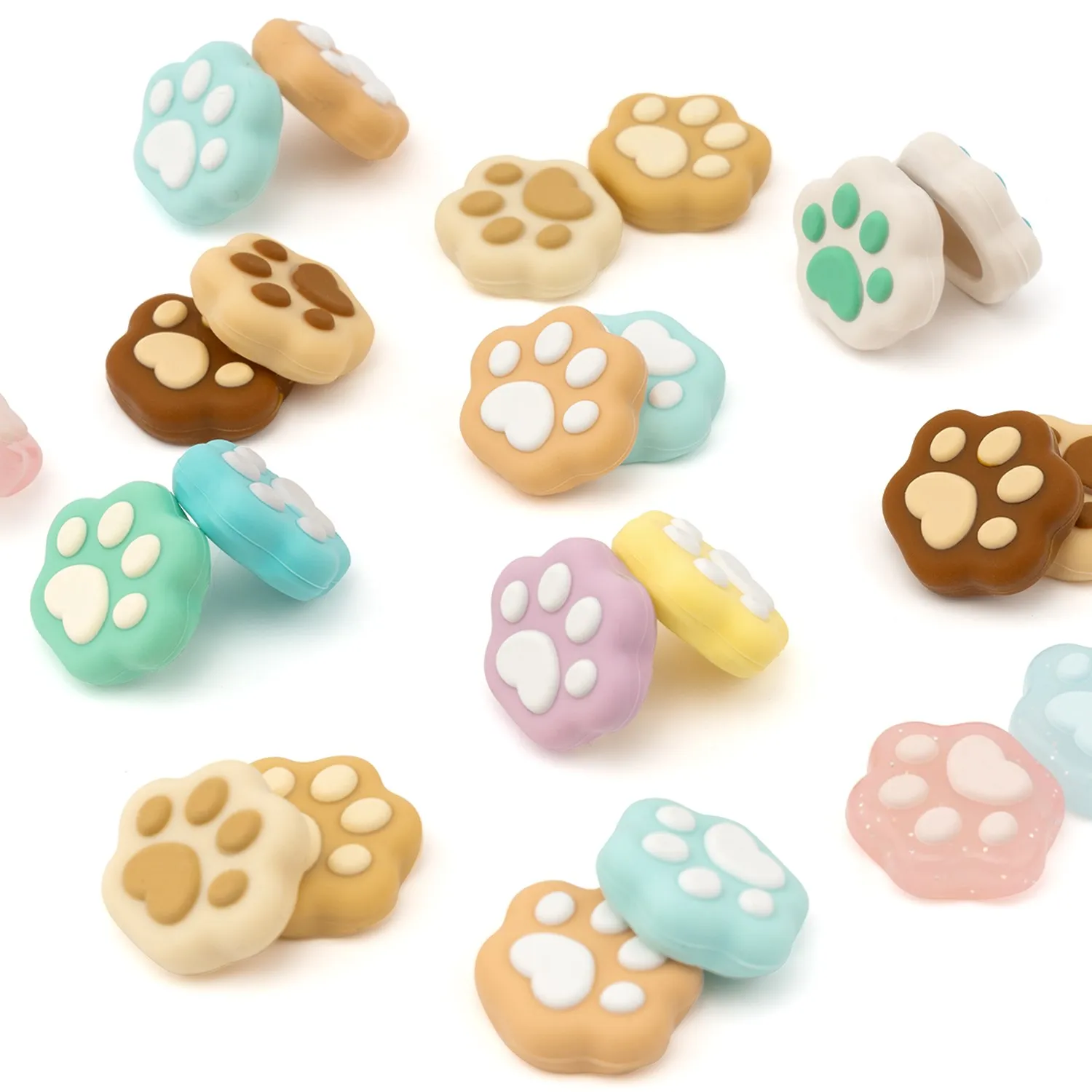 GeekShare-Tapas de agarre de animales para Nintendo Switch y Switch Lite, cubierta de silicona con garra de gato, accesorios para NS