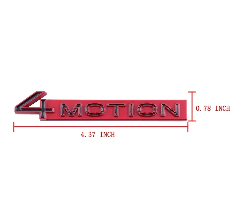 3D Metal 4Motion Rear Stickers Trunk Sticker Suitable for Suitable for Tanyue X Four-wheel Drive 4MOTION Car Sticker