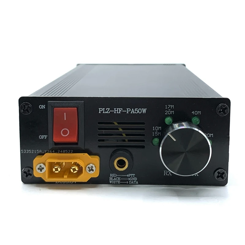 50W Shortwave Power Amplifier with 4-Gear LPF Automatic Transmit & Receive Switching Compatible with Multiple Protocols-A22U