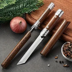 Premium Carved Professional Stainless Steel Outdoor Knife, Meat Cutter, Fruit Peeler, Mini Utility Knife, Portable Knife