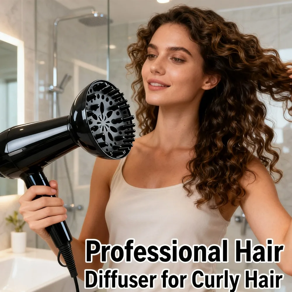 جديد مجفف الشعر الناشر هود استبدال العالمي الناشر غطاء أسود الشباك مجفف الشعر غطاء DIY بها بنفسك تصفيف الشعر أداة التبعي #2