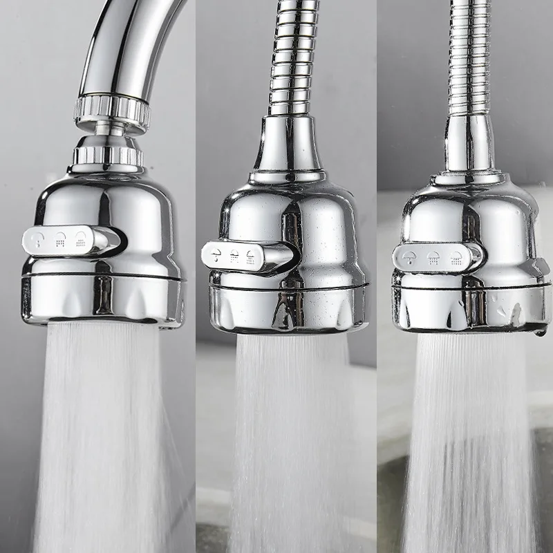 2/3 Modes Kitchen Water Tap Nozzle 360° Rotate Faucet Bubbler Extenders Universal Kitchen Gadgets Spray Water Saving Tap Nozzle