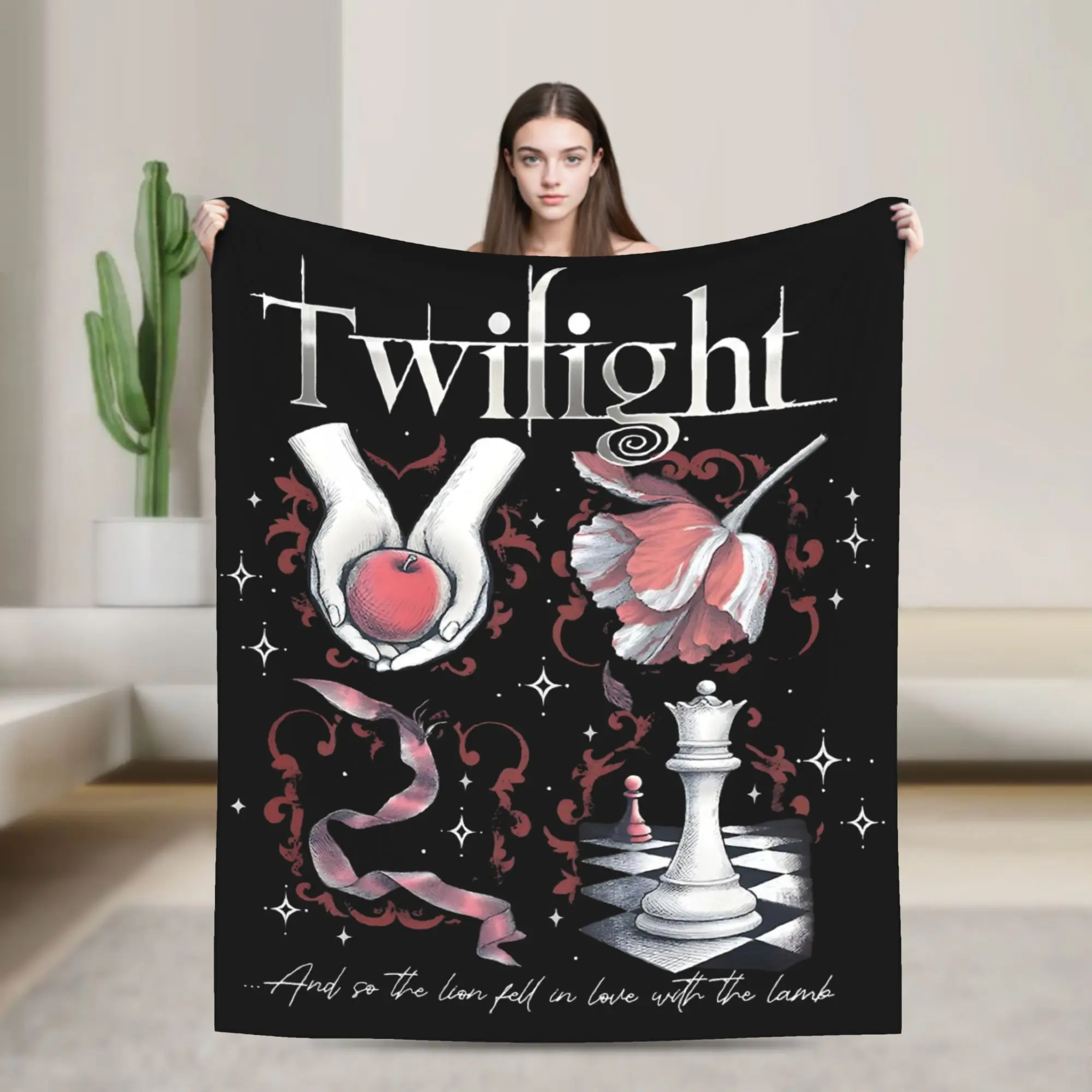 Twilight Inspired Movie Blankets Coral Fleece Plush All Season  Portable Super Soft Throw Blankets for Bedding Office Rug Piece