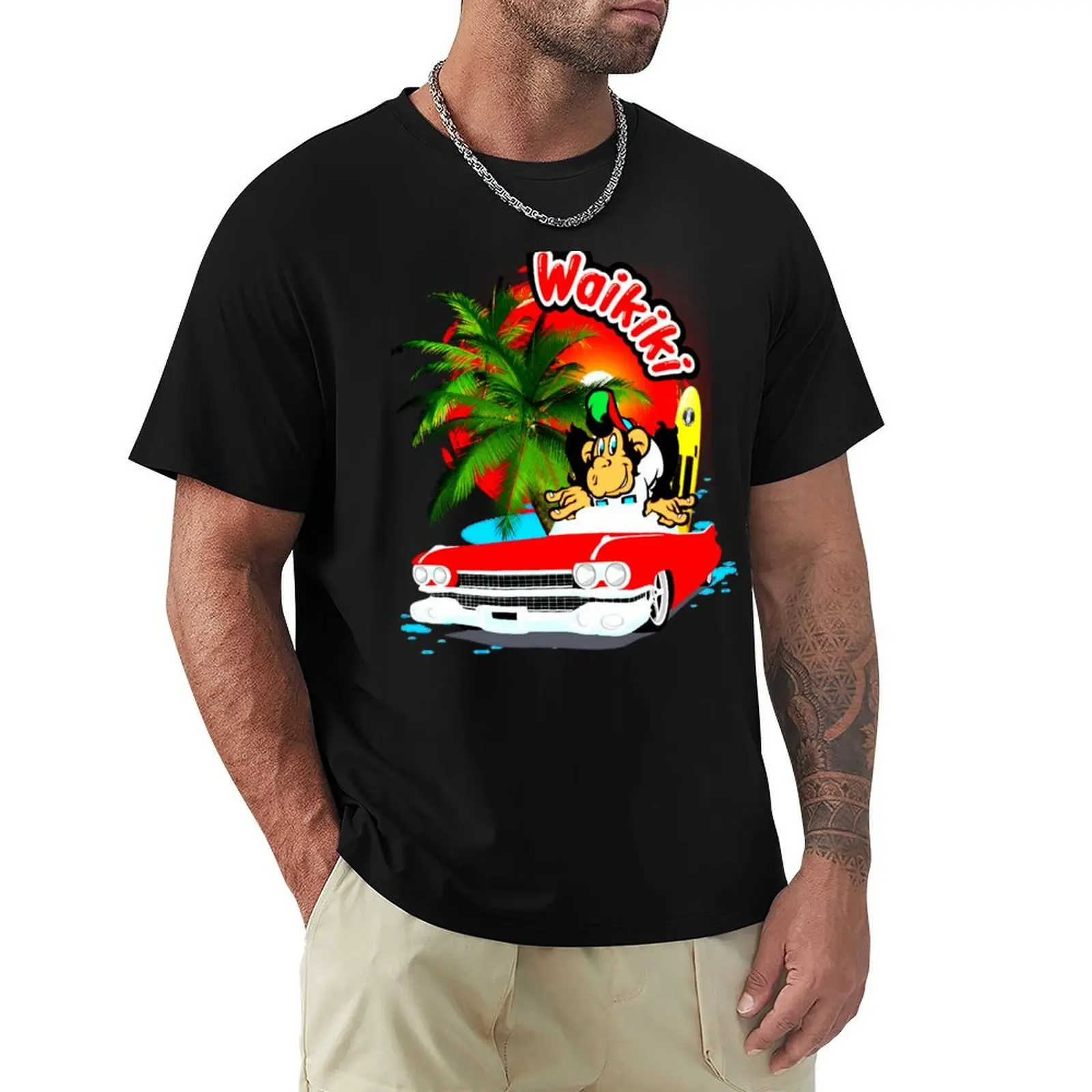 Waikiki, friends T-Shirt Trendy Print Short Sleeve T-Shirt