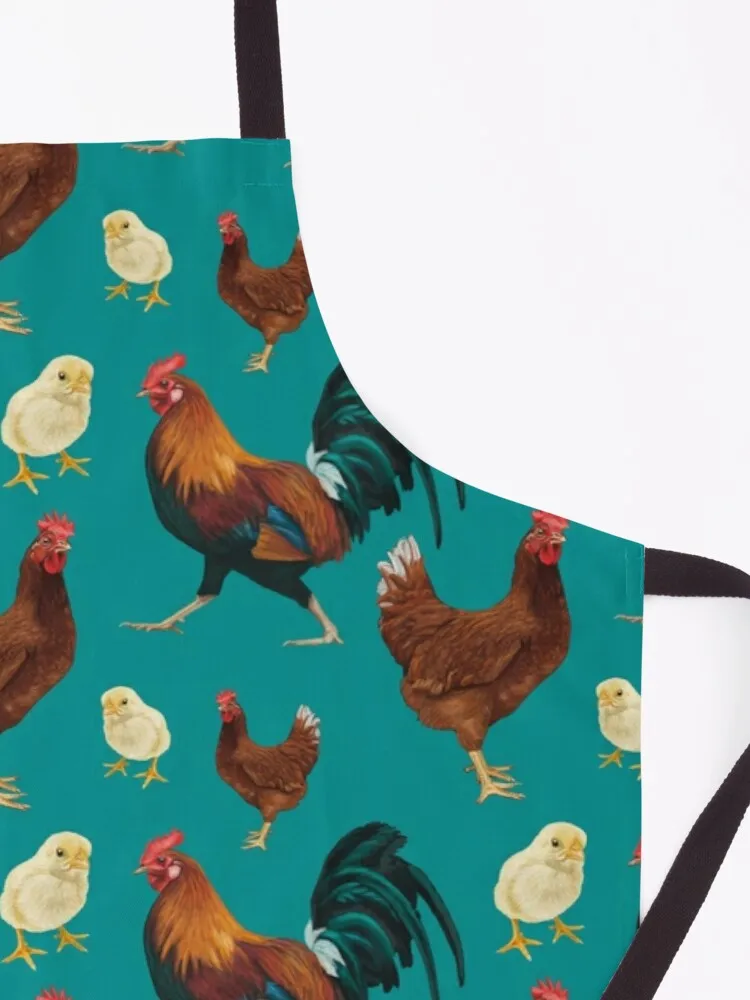 Chicken, hen and rooster design Apron kitchen aprons for girls halloween apron apron for women