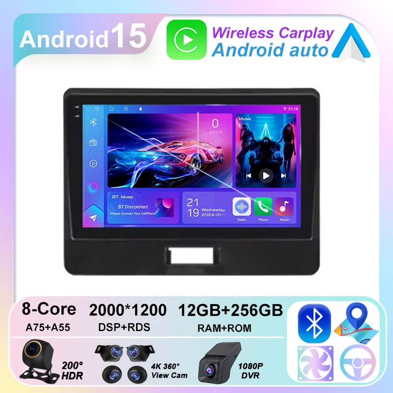 

High-performance CPU HDR QLED For Suzuki WAGON R 2010 - 2018 No 2din Android 15 Radio Stereo Head Unit Multimedia Player GPs