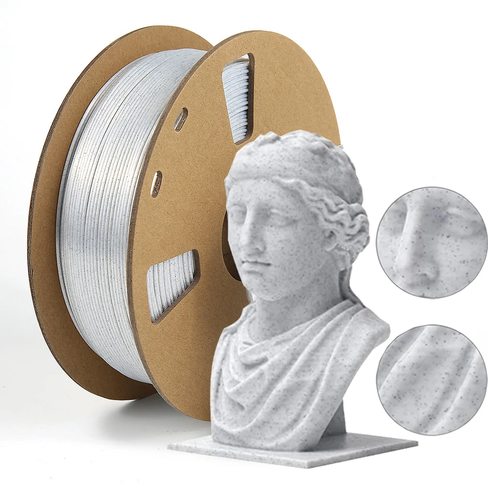 

Marble Filament PLA 1.75mm High Quality 1kg/spool High Speed 3d Printer Filament Marble Like Filament for 3d Printer Use
