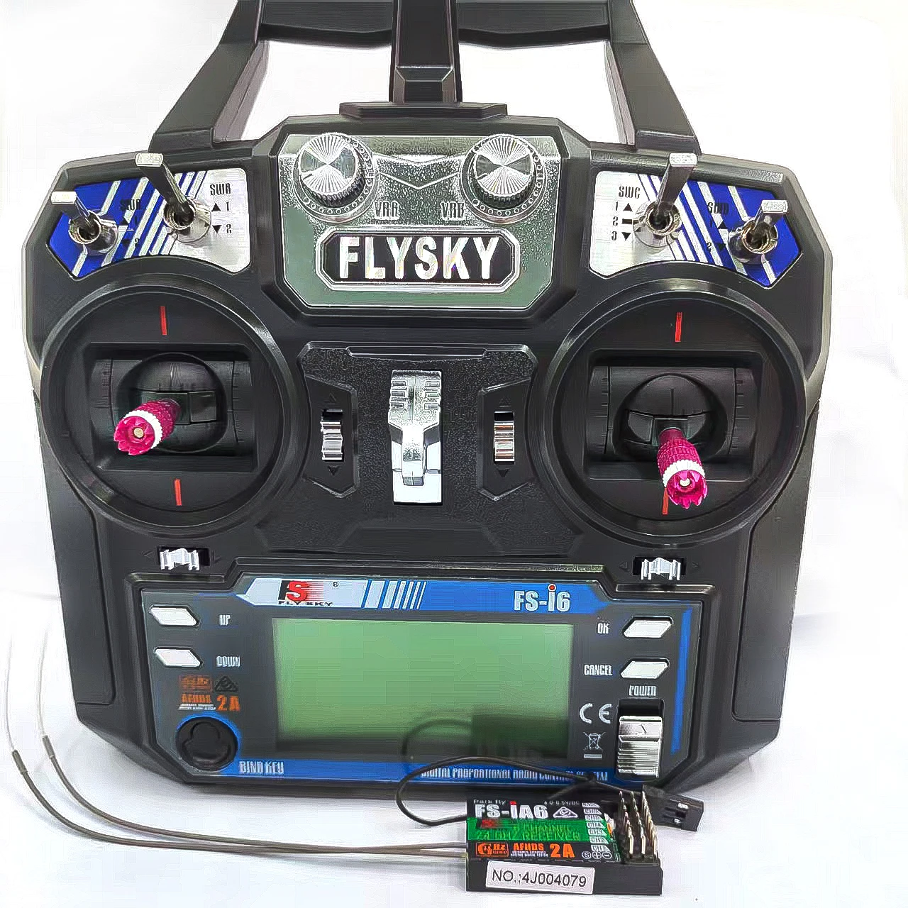 FlySky FS-i6 2.4G 6CH AFHDS RC Transmitter With FS-iA6 FS-iA6B FS-iA10B Receiver for Airplane Heli UAV Multicopter Drone