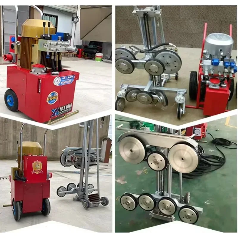 آلة منشار سلك الماس الهيدروليكي آلة قطع الحجر الجرانيت بيع المصنع مباشرة آلة منشار سلك قطع الخرسانة المقواة