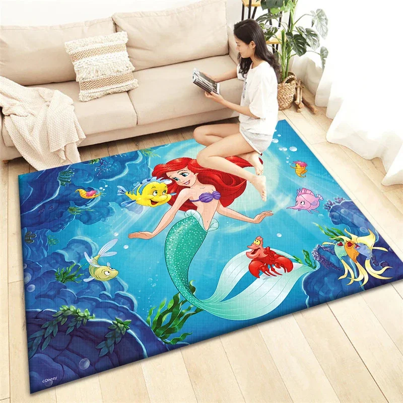 Little Mermaid Ariel Carpet for children,Living room Bedroom floor mat Kitchen mat Children's Bedroom Mat,room decor,Child‘s Art