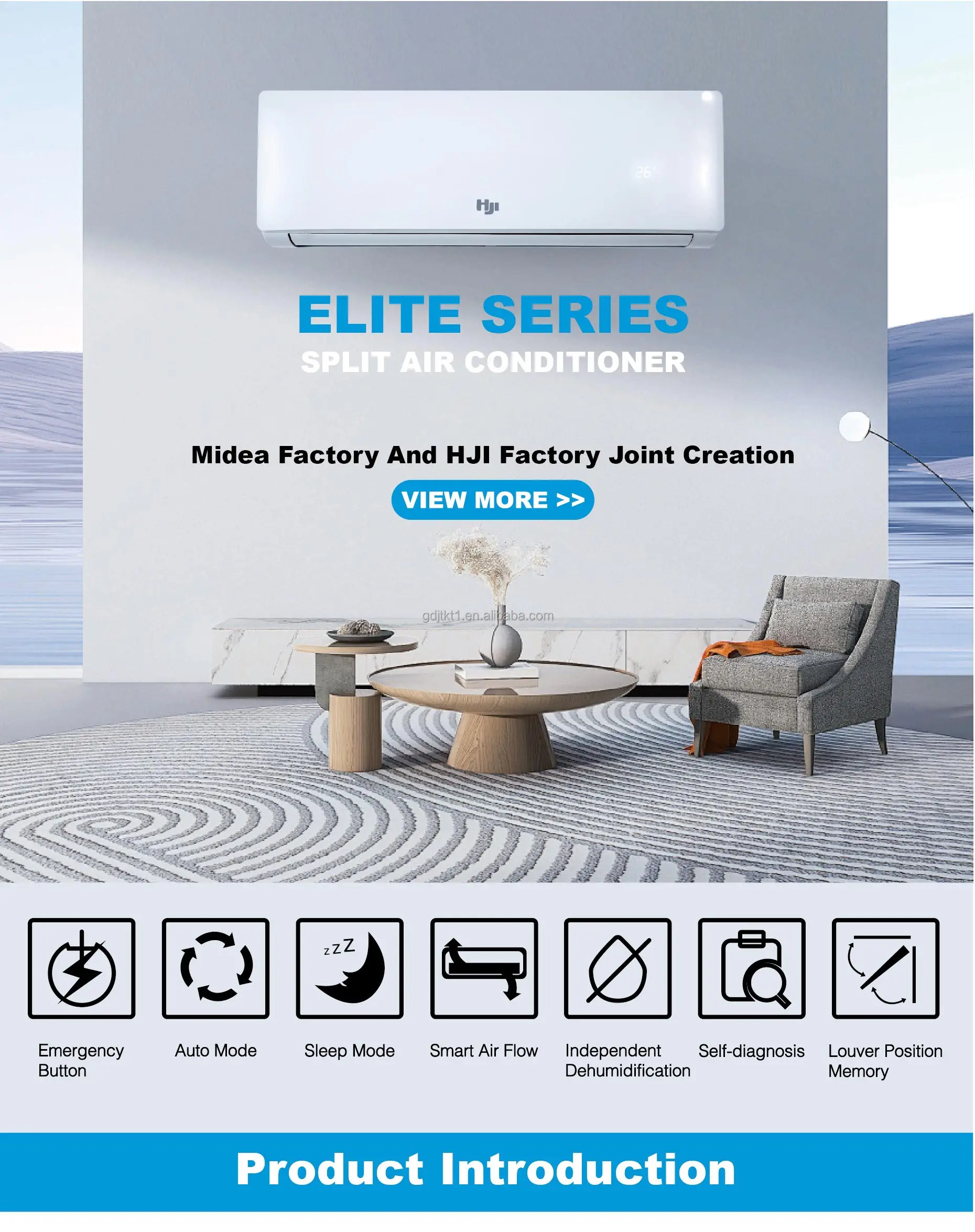 مكيف هواء سبليت 18,000 وحدة حرارية بريطانية ذكي عاكس تيار متردد/Gree/TCL (بارد وسرارة، مبرد R410a، تحكم واي فاي، هادئ للغاية)