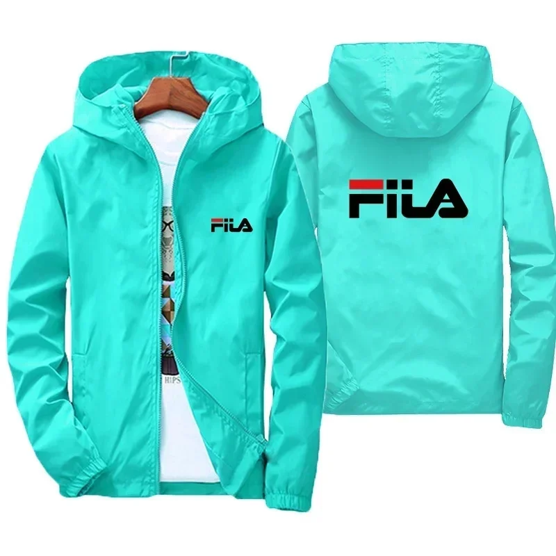 سترة رجالية غير رسمية بغطاء للرأس خفيفة جديدة للربيع والخريف، معطف كبير مقاوم للرياح ومقاوم للماء للرجال والنساء 6XL