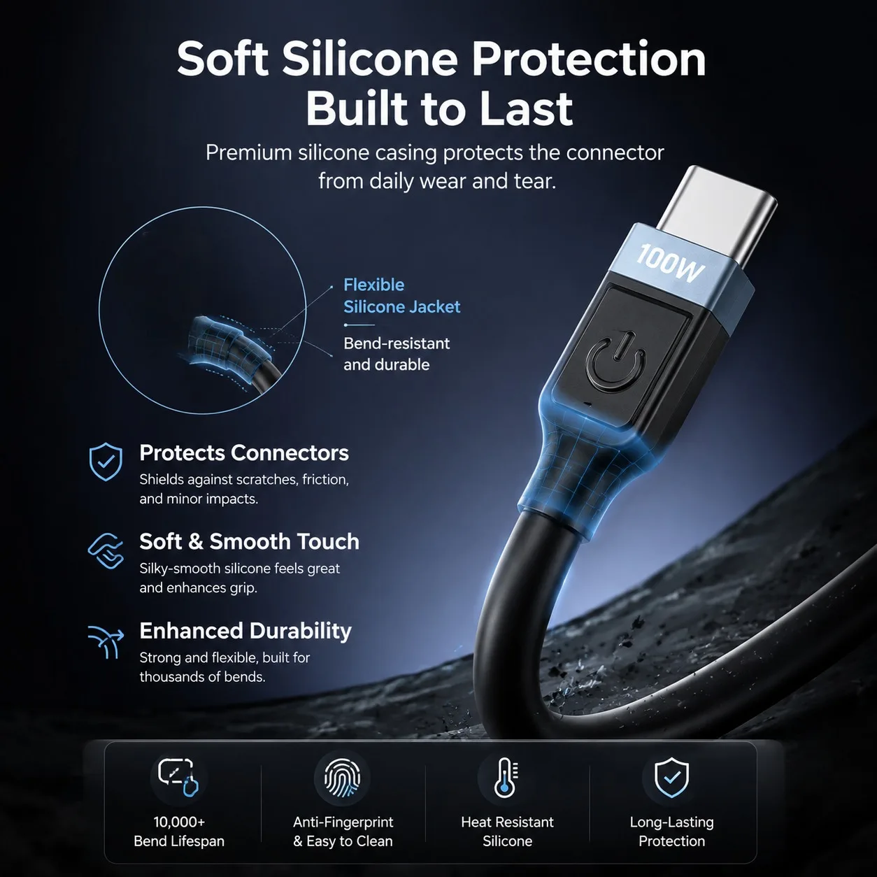 REMAX 6A PD 100W Fast Charging Cable Data Cable Aluminum Alloy Silicone Cable High Hardness and Anti-Oxidation for Phone Table