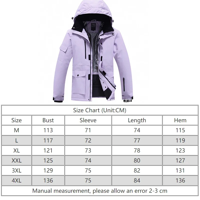سترات تزلج دافئة بغطاء رأس للرجال والنساء ، ملابس ثلج ، معاطف مقاومة للماء على الجليد ، رياضة خارجية ، التزلج على الجليد ، المشي لمسافات طويلة ، أنثى ، شتاء