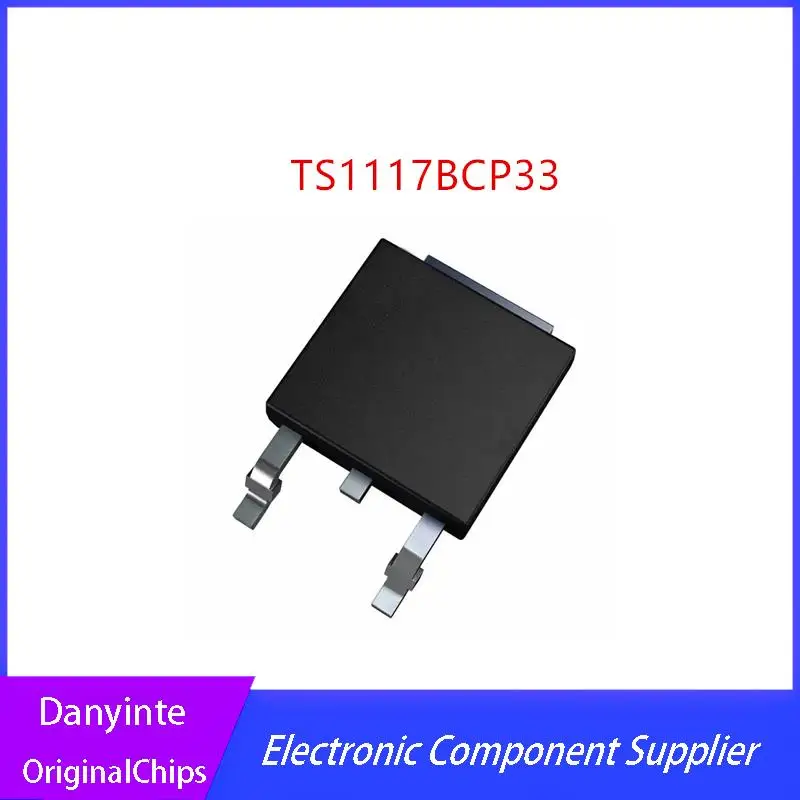 NEW 50pcs TS1117BCP33 TS1117B TO-252 800mA 3.3V  800mA Low Dropout Positive Voltage Regulator TO252 in stock