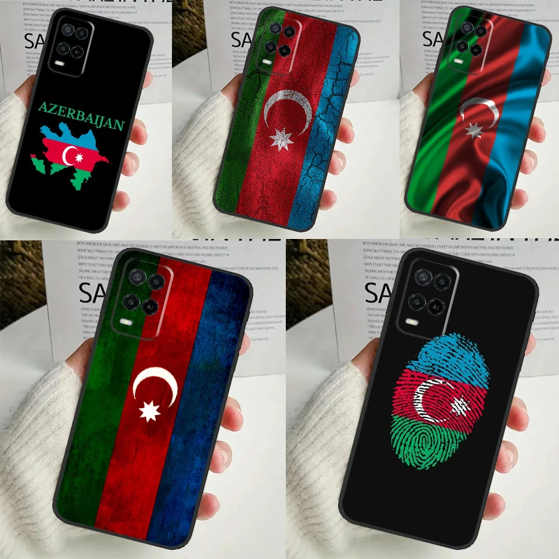 Azerbaijan Flag Case For OPPO A54 A74 A94 A98 A78 A79 A16 A76 A96 A5 A9 A17 A77 A15 A52 A72 A53 A57S Cover