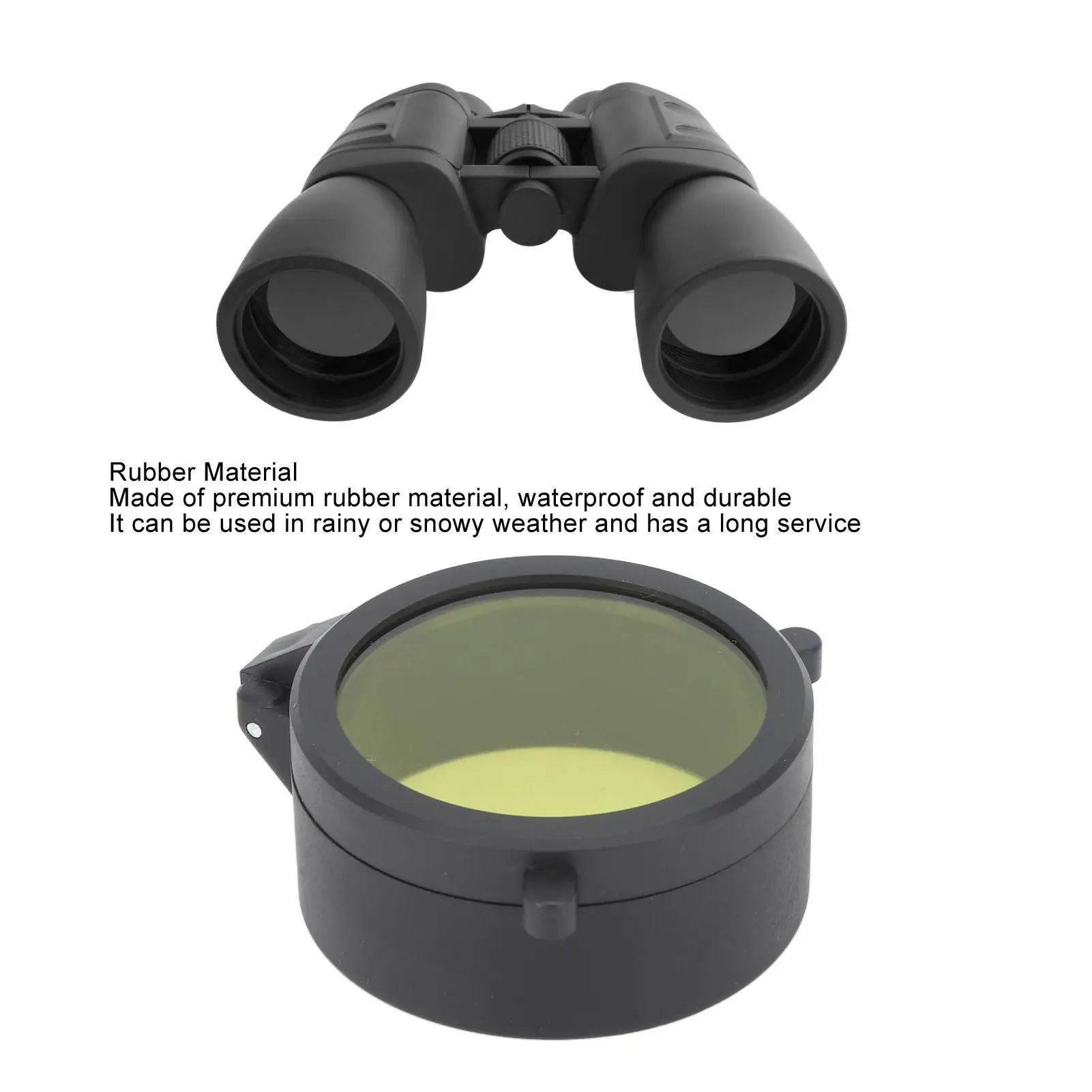 Scratch-Resistant Rubber Scope Lens Cover - Easy Flip Open Protection for objective Lens - Quick Install