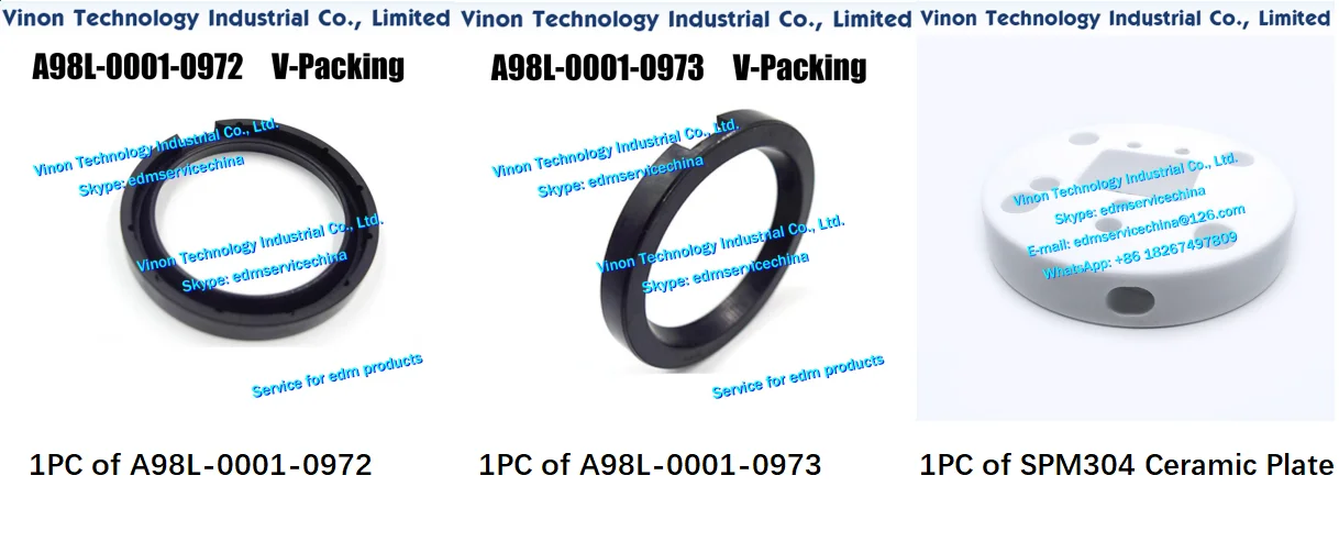

1PC of A98L-0001-0972 V Packing 115x85x14 + 1PC of A98L-0001-0973 V Packing 140x108x14 + 1PC of SPM 304 Ceramic Plate Ø110x20mm