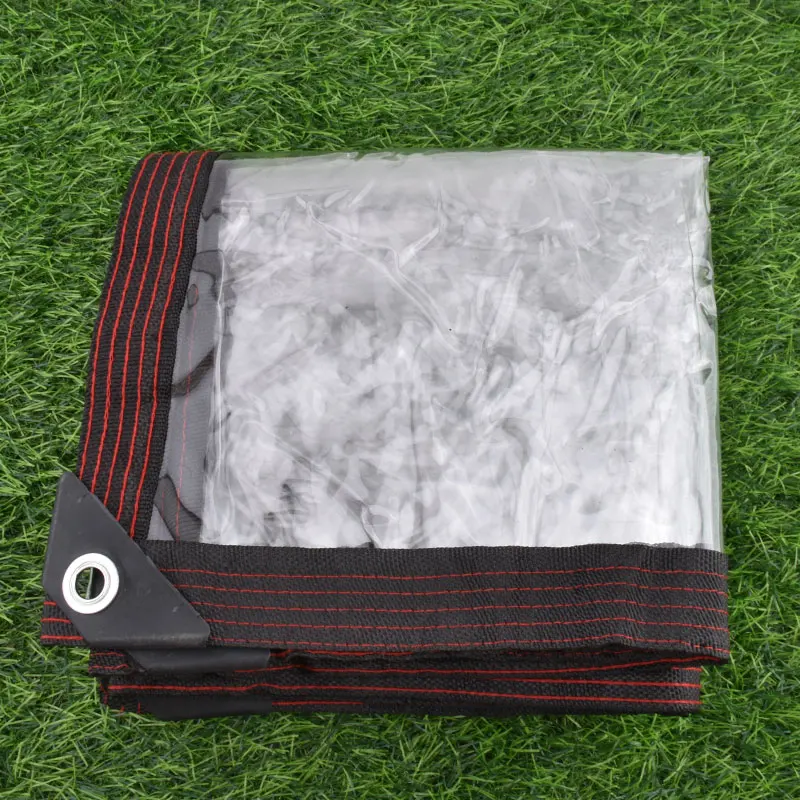 Thick 0.35/0.55mm Waterproof Transparent ,PVC Tarpaulin Balcony Succulent Plants Tarp Cover Terrace Viewable Rainproof Cloth