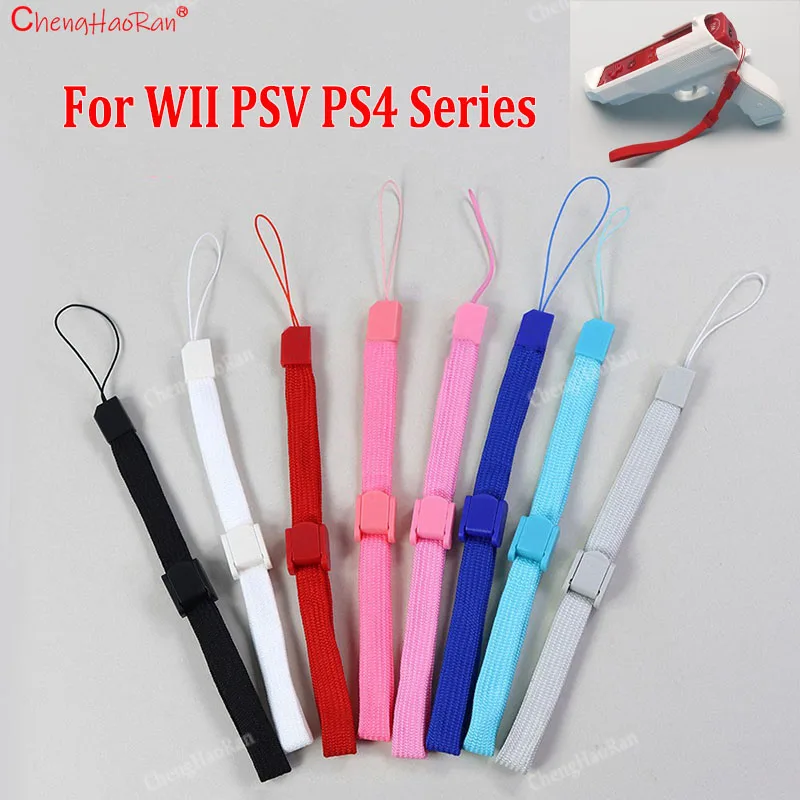 2 PCS Hand Rope For Wii PSP PSV PS4 Wrist Hand Strap Camera Phone MP4 Strap Mobile Phone Lanyard Rope Adjustable Hand Rope