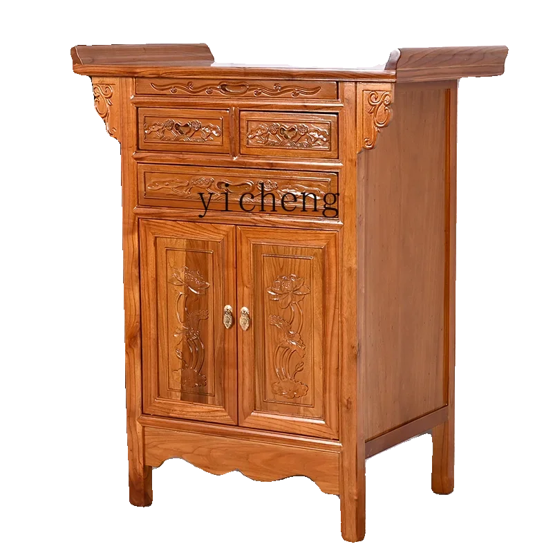 

solid wood table Buddhist table household incense case Chinese tribute table Buddhist cabinet