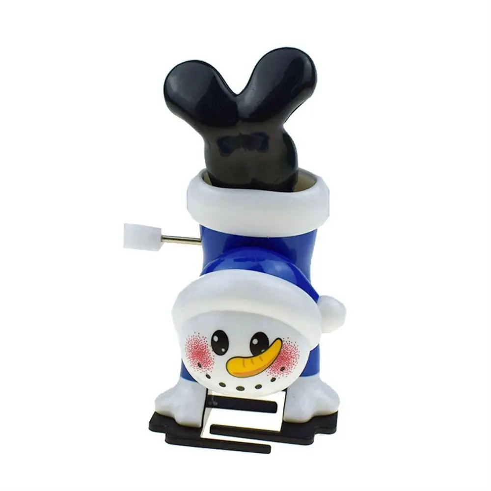Serie navideña, juguetes de cuerda, juguetes para saltar, alce, muñeco de nieve, juguetes de relojería de Navidad, Papá Noel, sacudiendo la cabeza, muñeco para caminar de Papá Noel
