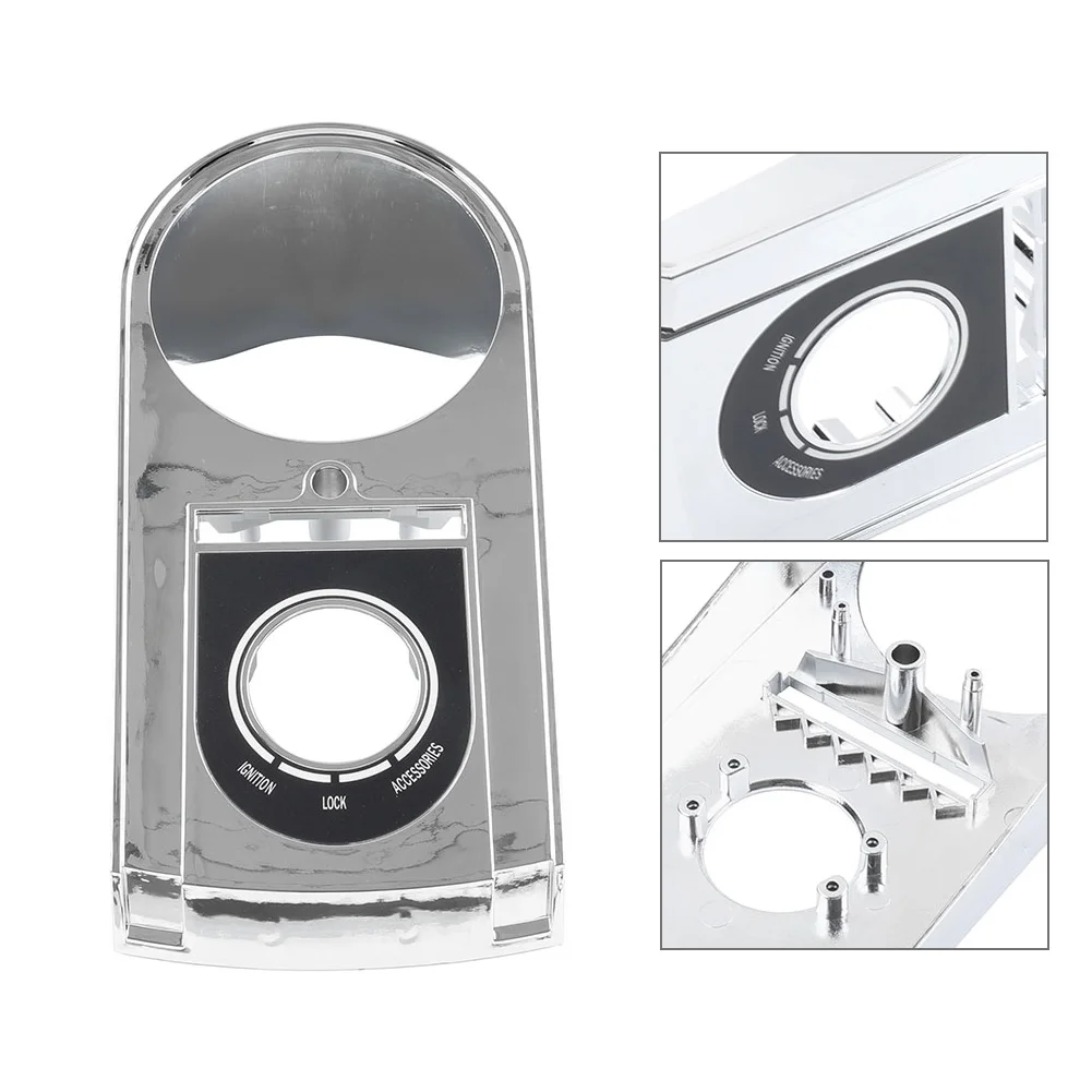 Chrome ABS Motorcycle Dash Panel Speedo Housing For Harley Softail Fat Boy FLSTF Heritage FLSTC 1996-1999