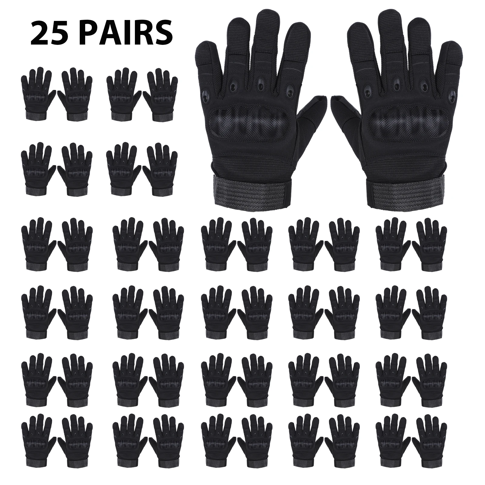 

Combat Gloves for Men Women Touchscreen with Hard Knuckle & Adjustable Wrist for Cycling Hiking Sporting Driving Running Skiing