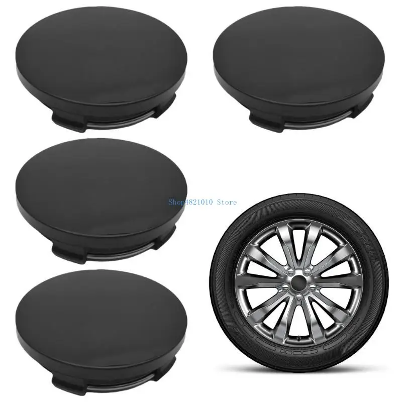 

T3LF Wheel Hub Caps ABS Wheel Hub Decoration Caps Easy Installation 4pcs for Vehicles