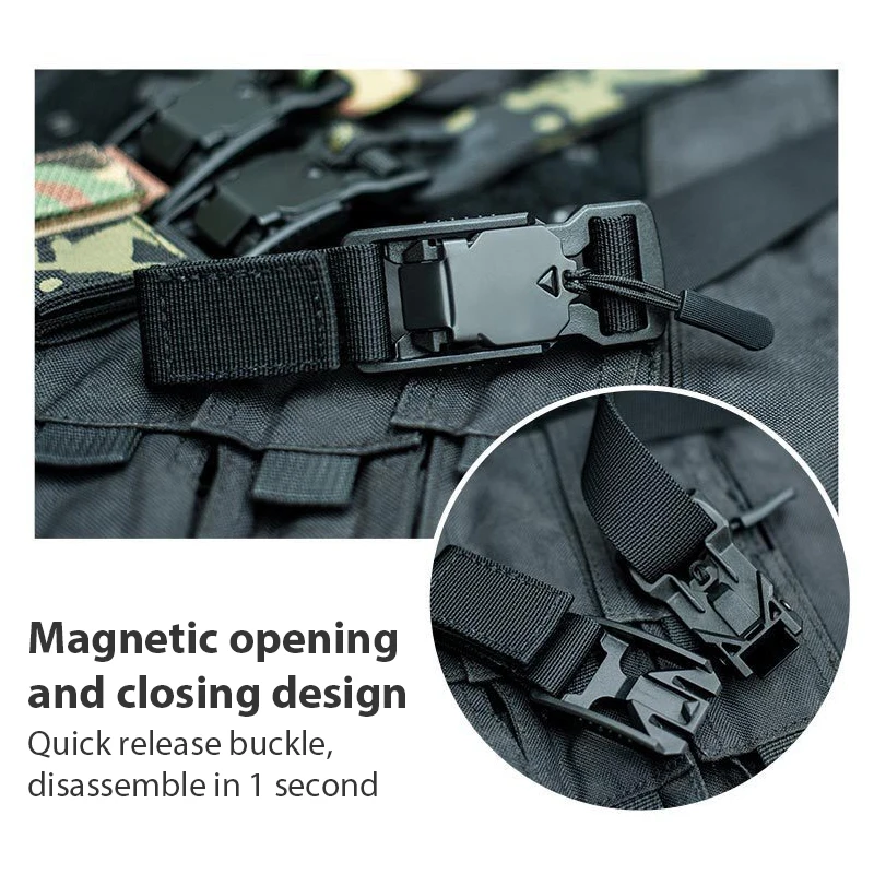 Outdoor quick detachable stable backpack strap expandable single shoulder auxiliary fixing strap tactical accessories