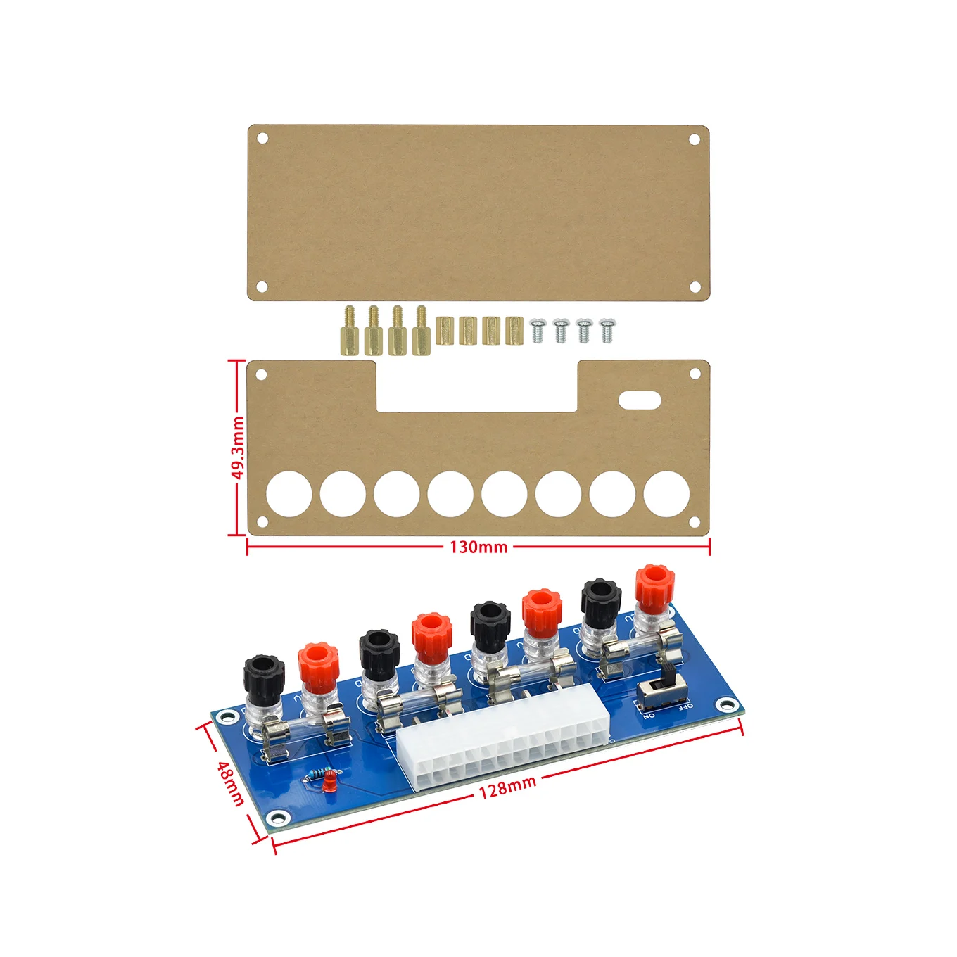 XH-M229 HU-M28W 24Pin Desktop PC Chassis Power ATX Transfer to Adapter Board Power Supply Circuit Outlet Module Output Terminal