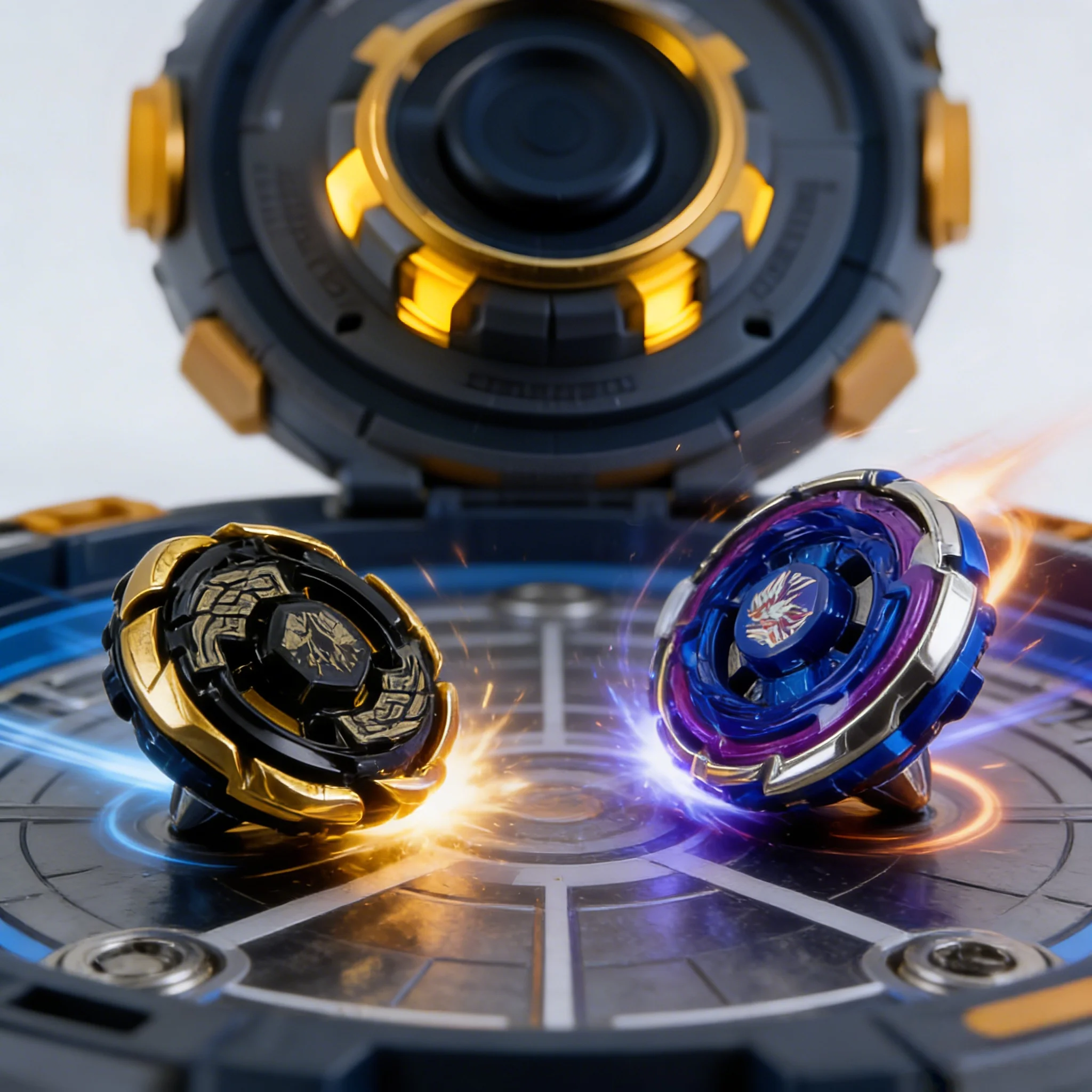 Set de Batalla 4D Metal Fusion con Lanzadores de Doble Giro y Trompos Giratorios – El Regalo de Juguete de Batalla Definitivo para Niños