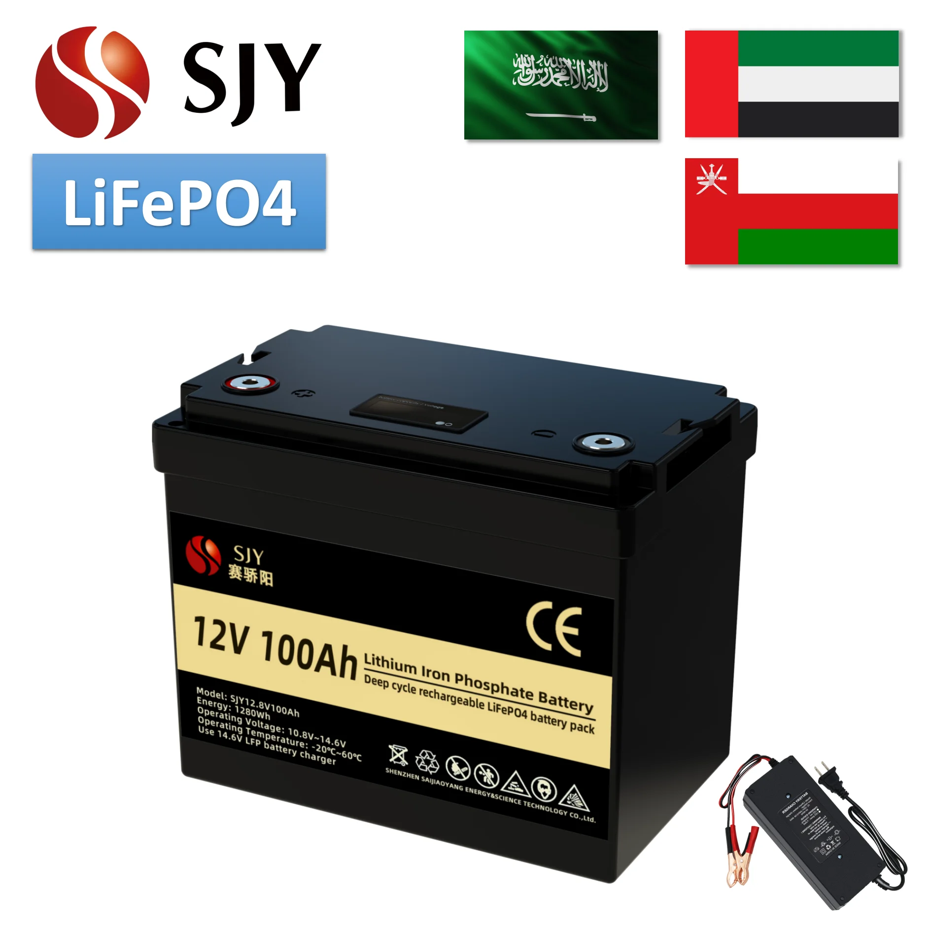 LiFePO4 12V 24V 48V 100AH 200AH Lithium Iron Phosphate Battery and 3.2V 280AH LFP Cells for Solar System (U.A.E Warehouse)