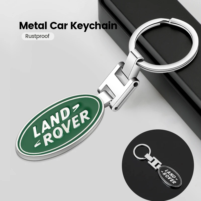 Car Accessories Badge Keychain Zinc Alloy Keyring Pendant For Land Rover Defender Freelander 1 2 Discovery 3 Evoque Range SV SVR