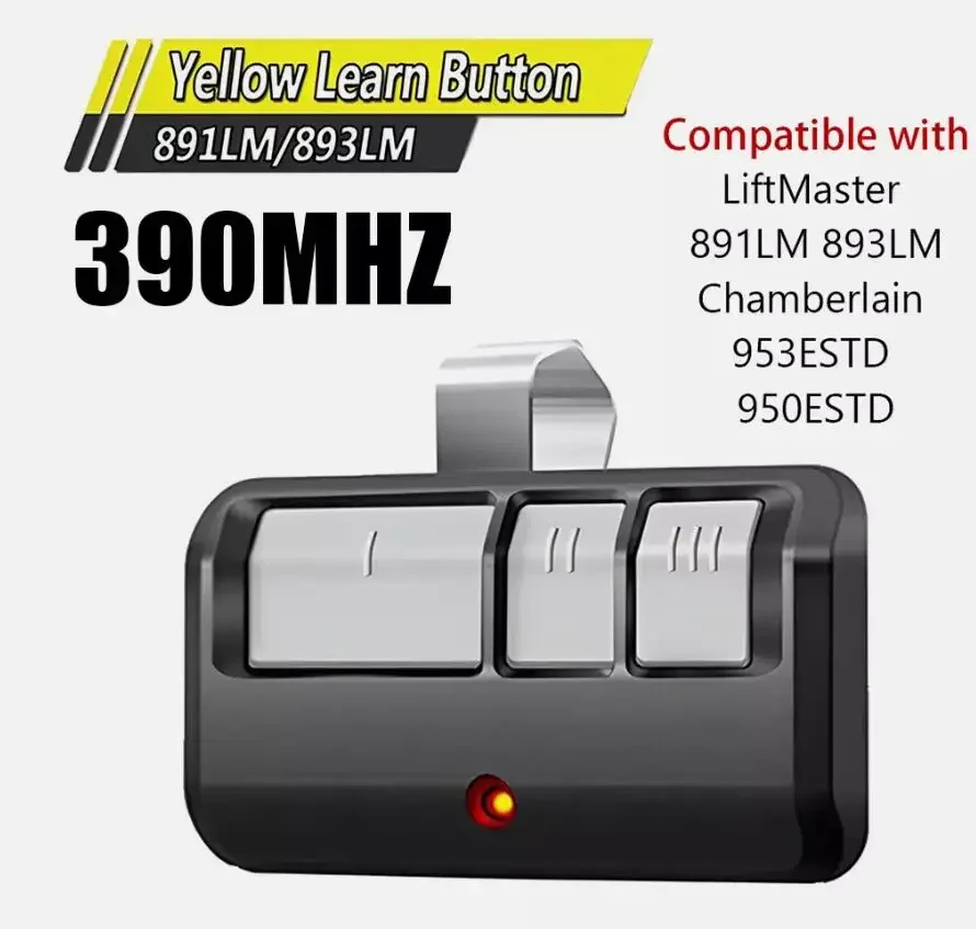 For Liftmaster 893MAX Garage Door Remote Control Compatible With 893LM 971LM 891LM 973LM 371LM 373LM Gate Opener Transmitter