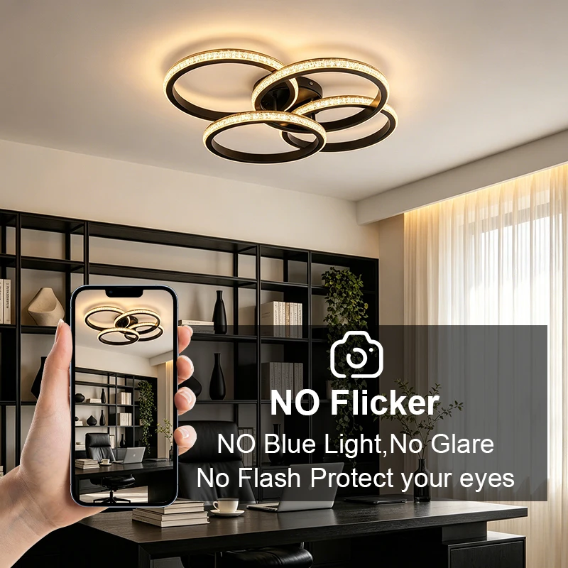LED Ceiling Light for Home Indoor Lighting - Decorative Aisle Lamp for Living Room Bedroom Balcony Study - Energy Efficient