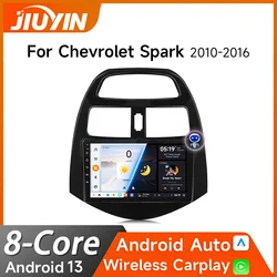 JIUYIN-reproductor Multimedia con Android 12 para coche, Radio estéreo con 4G, Carplay, para Chevrolet Spark 2012, 2015, 2013, 2017