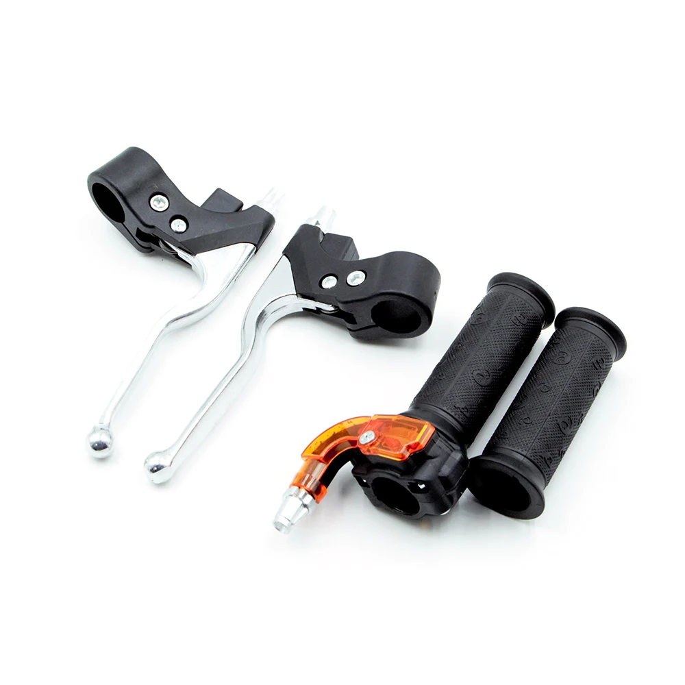 Twist Throttle Accelerator Grip Brake Clutch Lever Cable For 47cc 49cc Pocket Motorized Bike Mini Motorcycle Dirt Bike ATV Quad