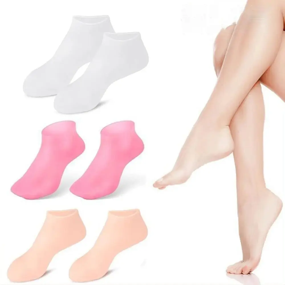 Anti-Cracking Fußpflege Socken neue Schmerz linderung wasserdichte tote Haut entfernen Schutz Silikon Hautpflege Socken Frauen