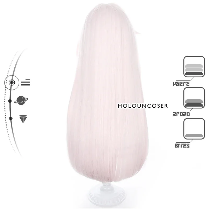 Honkai Star Rail Gioco Clara Parrucca Cosplay Rose Net Fibra sintetica resistente al calore Dimensioni regolabili Halloween Natale Partya; 2'k,