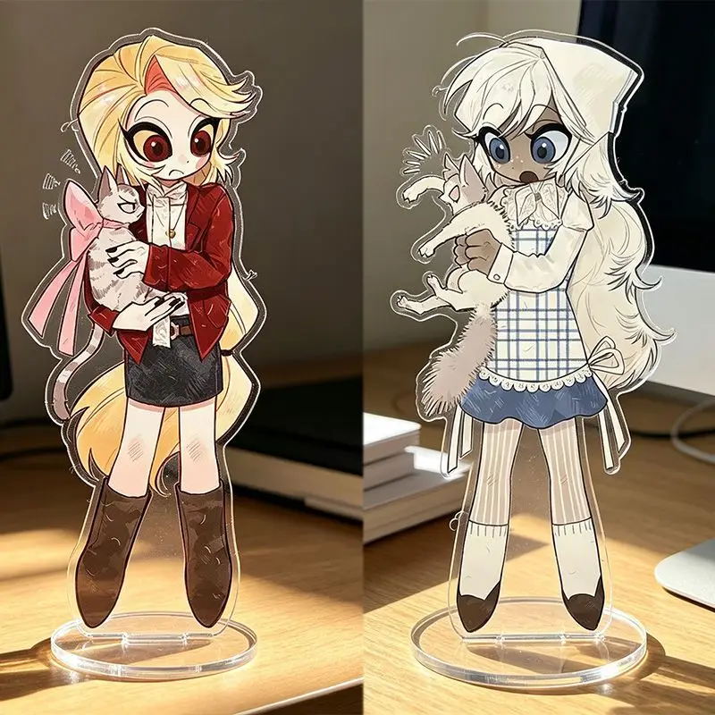 

3.93inch Anime Peripherals Charlie Morningstar Figure Acrylic Stand Lute Figurine Standing Plate Decoration Collection Toys Gift