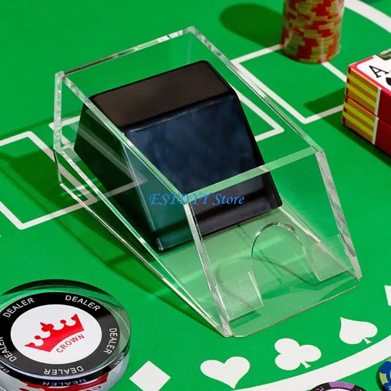 

G6DE Blackjacks Лоток для обуви и лоток для мусора Прозрачный акриловый диспенсер Лотки для держателей отходов