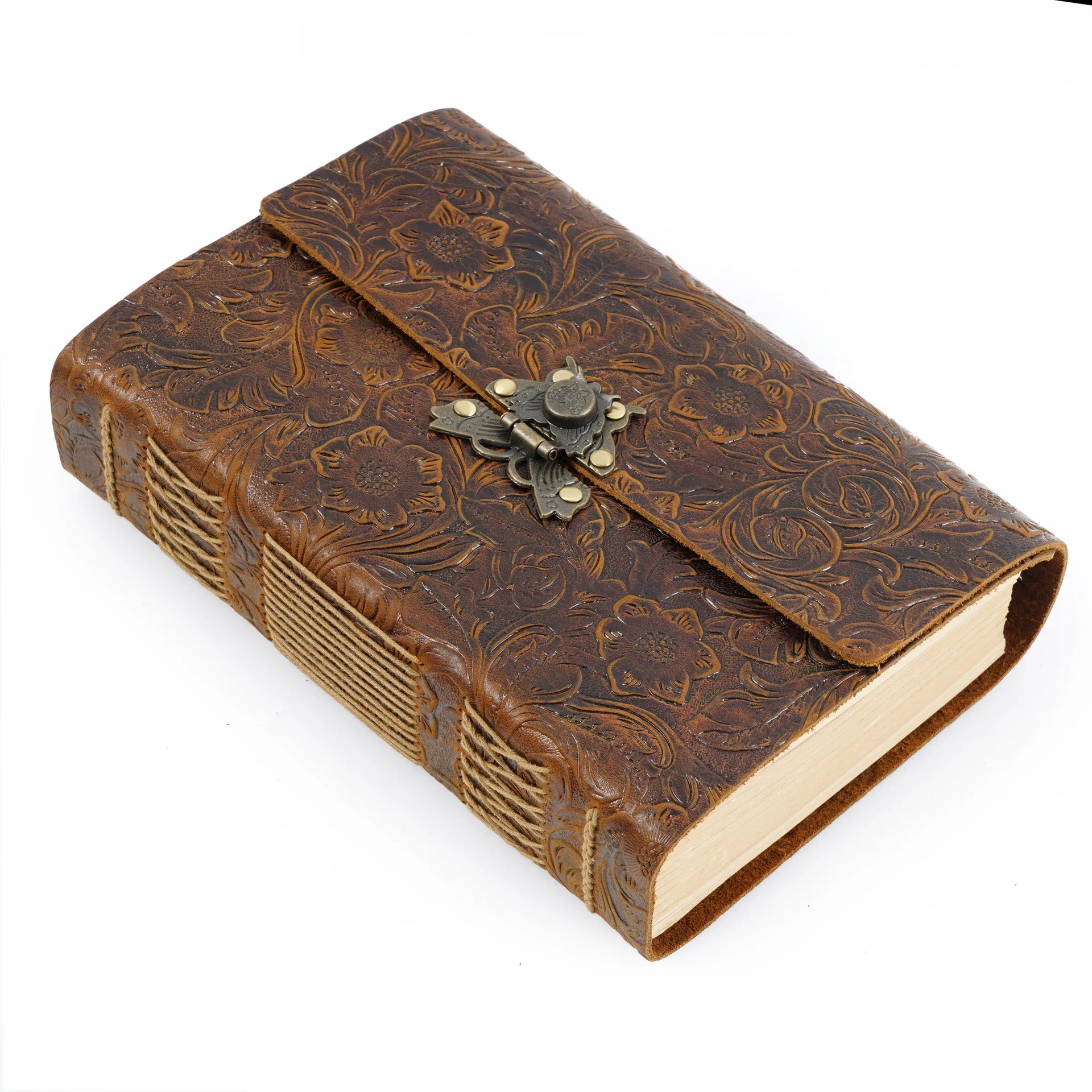 Genuine Leather Sketchbook Retro Diary Thickened Notebook Classic Handmade Creative Notepad Wholesale
