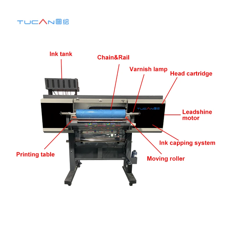 60cm de alta velocidade xp600/i3200 impressão uv dtf impressora copo envoltório caneta impressora copo garrafa cristal adesivo transferências