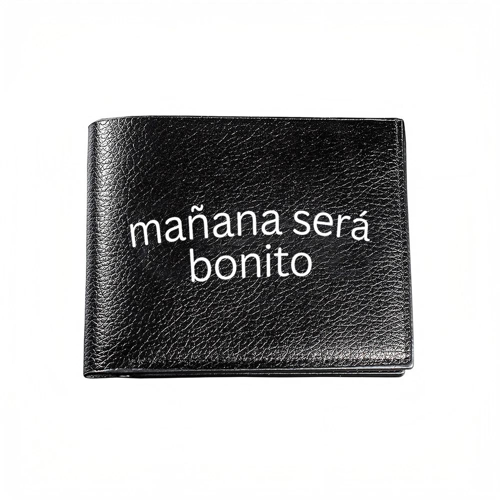 Manana Sera Bonito Mens Wallet Card Holder Casual Business Fashion Print Design Elegant Statement Accessory For Everyday Use