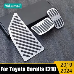 Toyota Corolla için E210 2019 2020 2021 2022 2023 2024 Hibrid Alüminyum Araba Yakıt Hızlandırıcı Gaz Fren Dinlenme Ayak Pedalları Kapak Pedleri