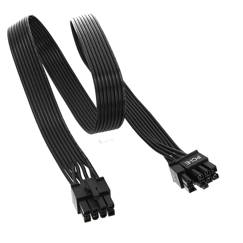 8 Pin PCIE Cable, 8 Pin Male to 6+2 Male GPU Power Cable, Compatible with Corsair, Thermaltake, ARESGAME Modular Power Supply