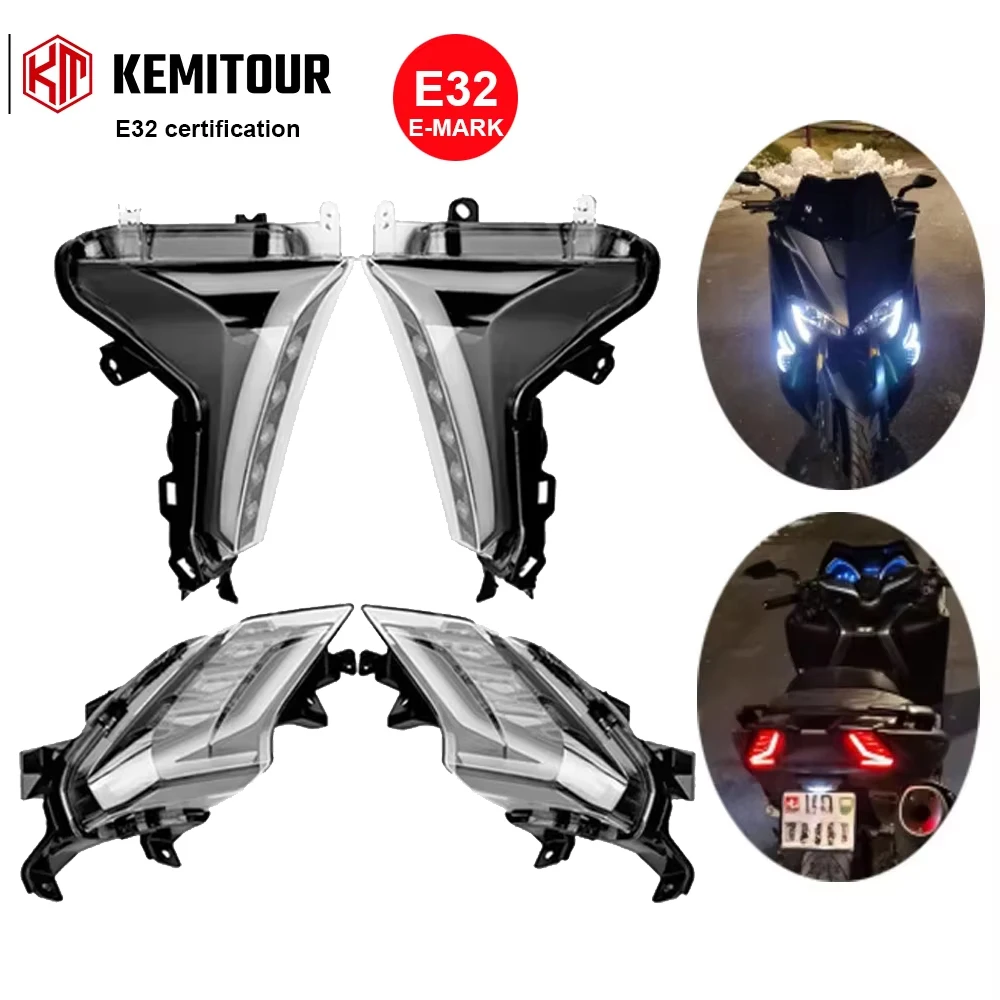 LED For TMAX 530 2017 2018 2019 2020 Turn Signal Lights Front Tail Rear Brake Lights For TMAX530 T-MAX530 T-MAX 530 XP530 Emark